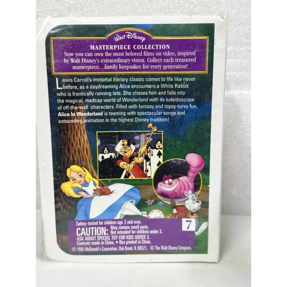 VTG Pocahontas Alice In Wonder Land‎ Disney Masterpiece Collection McDonalds